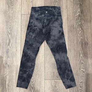 Lululemon Black Tie-Dye Leggings